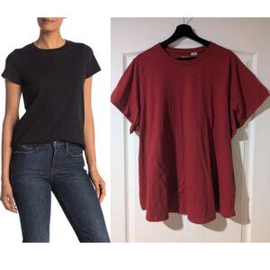 NEW Madewell | Vintage Crewneck Cotton T-Shirt In Dark Red